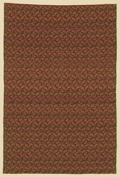 Panel (Mans Suiting Fabric), France, 1801  /  25. Creator: Unknown