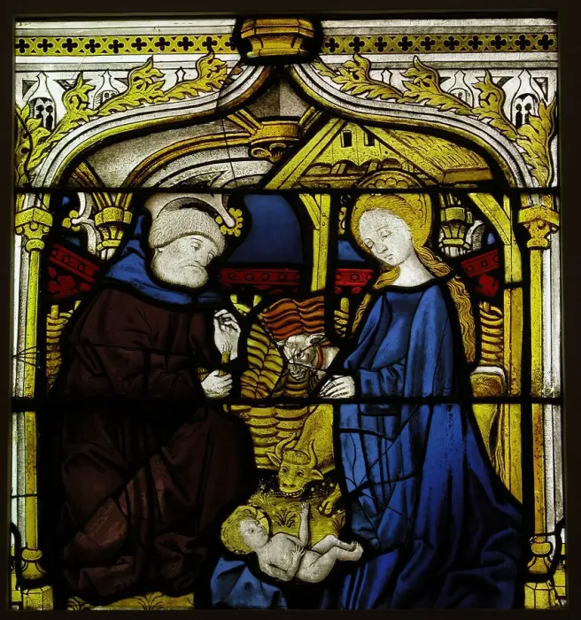 Framed Print : Panel with The Nativity, French, ca. 1440. Creator: Unknown Framed Print : Panel with The Nativity, French, ca. 1440. Creator: Unknown