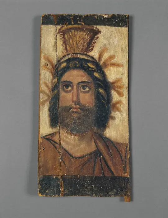 Framed Print : Panel with Painted Image of Serapis, A.D. 100-200. Creator: Unknown Framed Print : Panel with Painted Image of Serapis, A.D. 100-200. Creator: Unknown