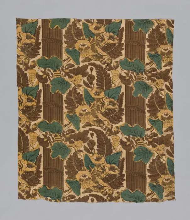 Framed Print : Panel (Pillar Design), England, 1820s / 30s. Creator: Unknown Framed Print : Panel (Pillar Design), England, 1820s / 30s. Creator: Unknown