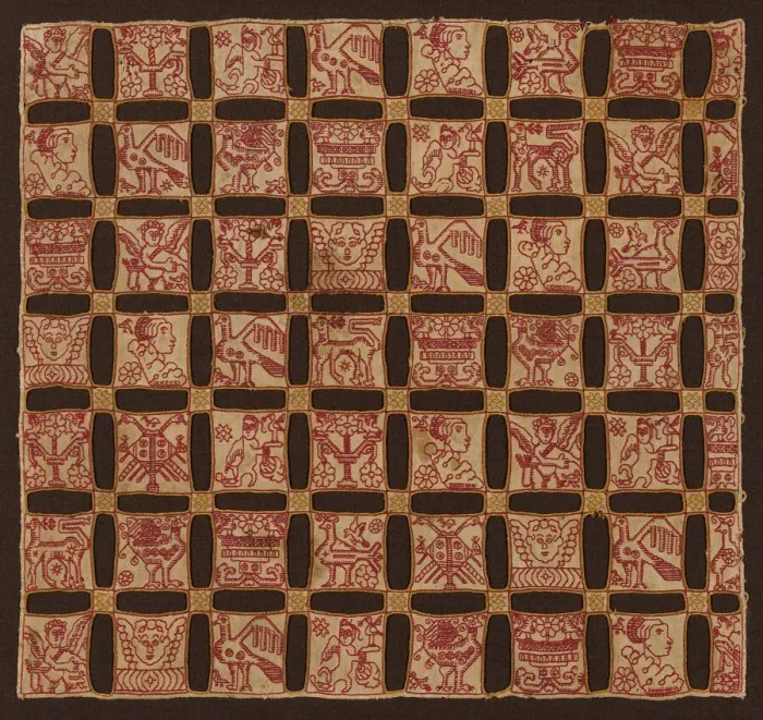 Framed Print : Panel (Probably used as a Pillow Cover), Italy, c. 1600. Creator: Unknown Framed Print : Panel (Probably used as a Pillow Cover), Italy, c. 1600. Creator: Unknown