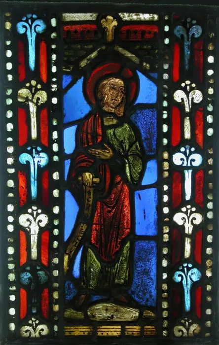 Framed Print : Panel of a Prophet from a Jesse Tree Window, French, ca. 1245. Creator: Unknown Framed Print : Panel of a Prophet from a Jesse Tree Window, French, ca. 1245. Creator: Unknown