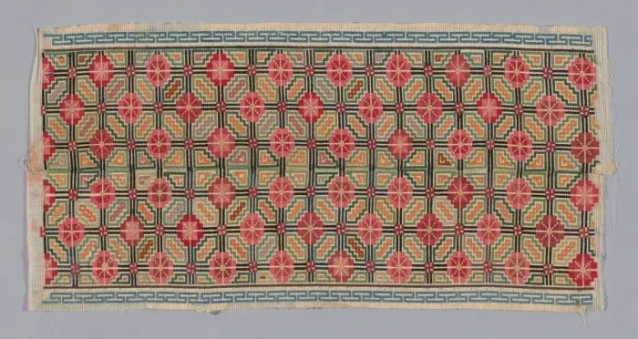 Framed Print : Panel (Trouser Band), China, Qing dynasty (1644-1911), 1875 / 1900. Creator: Unknown Framed Print : Panel (Trouser Band), China, Qing dynasty (1644-1911), 1875 / 1900. Creator: Unknown