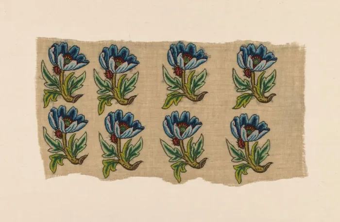Framed Print : Panel of Uncut Slip'Designs, England, 1625 / 75. Creator: Unknown Framed Print : Panel of Uncut Slip'Designs, England, 1625 / 75. Creator: Unknown