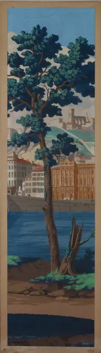 Framed Print : Panel: The Views of Lyon, France, First edition, 1821. Creator: Unknown Framed Print : Panel: The Views of Lyon, France, First edition, 1821. Creator: Unknown