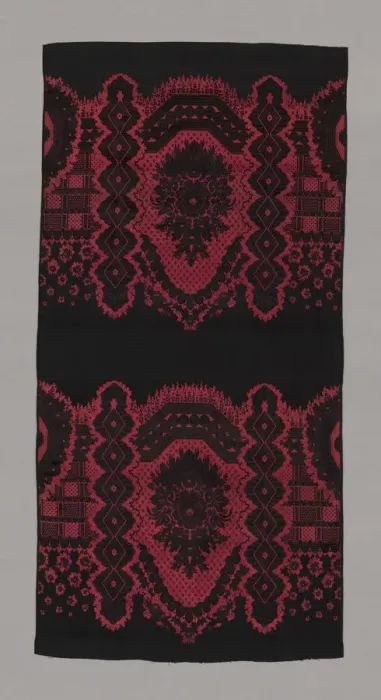 Framed Print : Panel (woven #6), England, Late 18th century. Creator: Unknown Framed Print : Panel (woven #6), England, Late 18th century. Creator: Unknown