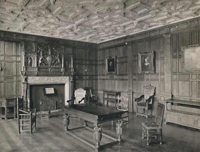 Framed Print : Panelled Room from the Old Palace, Bromley-By-Bow, 1927 Framed Print : Panelled Room from the Old Palace, Bromley-By-Bow, 1927