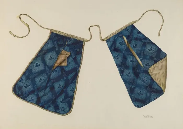 Framed Print : Pannier Pockets, c. 1937. Creator: Frank McEntee Framed Print : Pannier Pockets, c. 1937. Creator: Frank McEntee