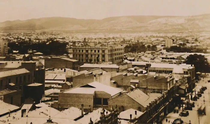 Framed Print : Panorama of Adelaide and the hills, South Australia, late 19th-early 20th century Creator: Unknown Framed Print : Panorama of Adelaide and the hills, South Australia, late 19th-early 20th century Creator: Unknown