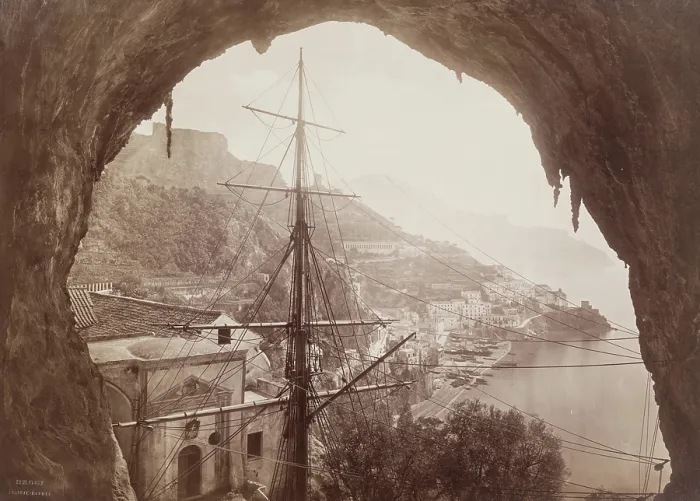 Framed Print : Panorama of Amalfi from St. Christopher's, c1880. Creator: Giacomo Brogi. Panorama of Amalfi from St. Christopher's, c1880. Creator: Giacomo Brogi Framed Print : Panorama of Amalfi from St. Christopher's, c1880. Creator: Giacomo Brogi. Panorama of Amalfi from St. Christopher's, c1880. Creator: Giacomo Brogi