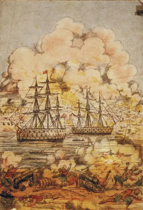 Framed Print : Panorama, c1870