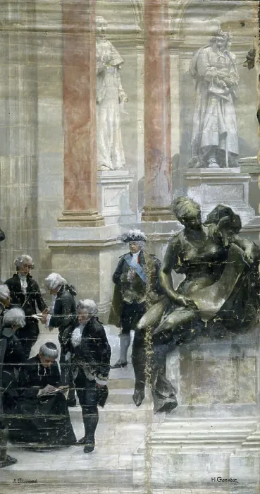 Framed Print : The Panorama of the Century, 1889. Creators: Henri Gervex, Alfred Stevens Framed Print : The Panorama of the Century, 1889. Creators: Henri Gervex, Alfred Stevens