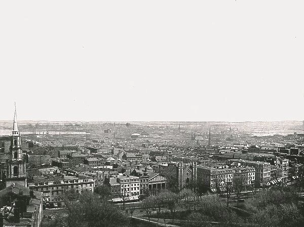 Panorama of the city of Boston, USA, 1895. Creator: Unknown