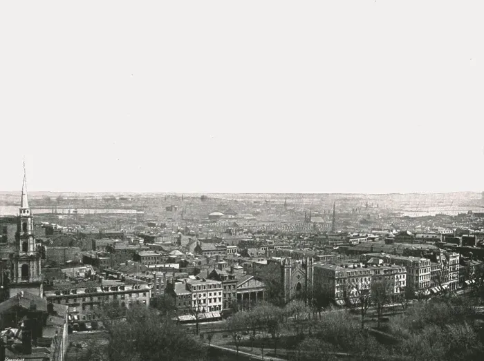 Framed Print : Panorama of the city of Boston, USA, 1895. Creator: Unknown Framed Print : Panorama of the city of Boston, USA, 1895. Creator: Unknown