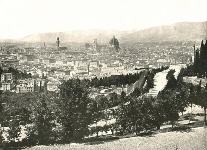 Framed Print : Panorama of the city of Florence, Italy, 1895. Creator: W &s Ltd Framed Print : Panorama of the city of Florence, Italy, 1895. Creator: W &s Ltd