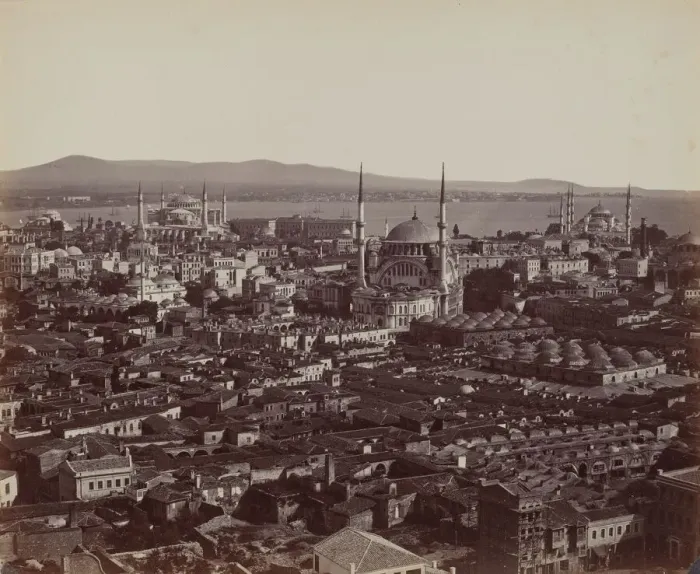 Framed Print : Panorama of Constantinople, 1857. Creator: James Robertson Framed Print : Panorama of Constantinople, 1857. Creator: James Robertson
