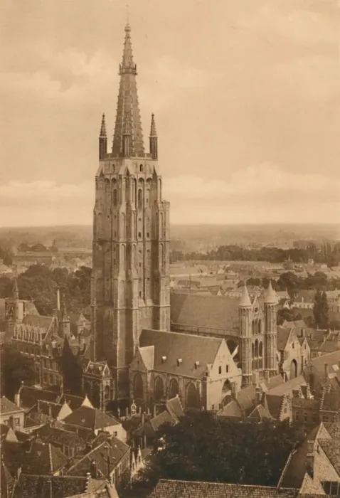 Framed Print : Panorama et Eglise Notre-Dame, c1928 Framed Print : Panorama et Eglise Notre-Dame, c1928