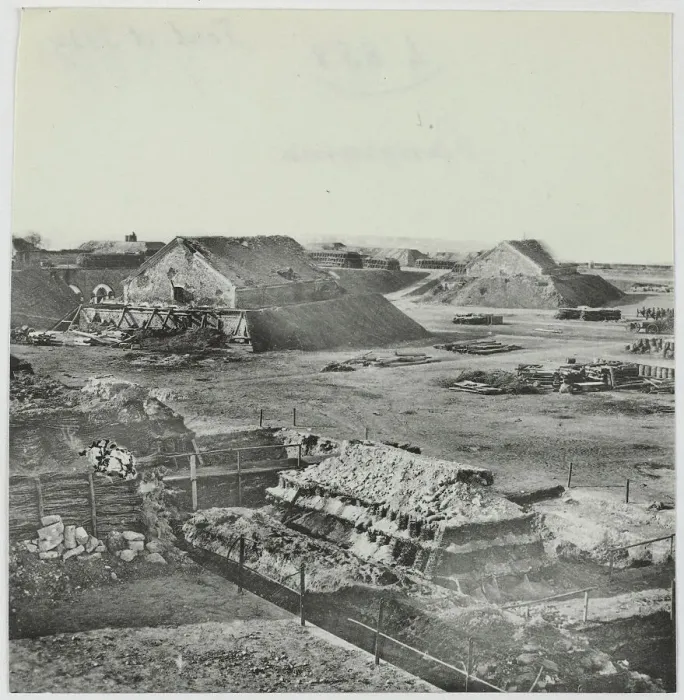 Framed Print : Panorama of the fort of Issy-les-Moulineaux, 1871. Creator: Hippolyte Blancard Framed Print : Panorama of the fort of Issy-les-Moulineaux, 1871. Creator: Hippolyte Blancard