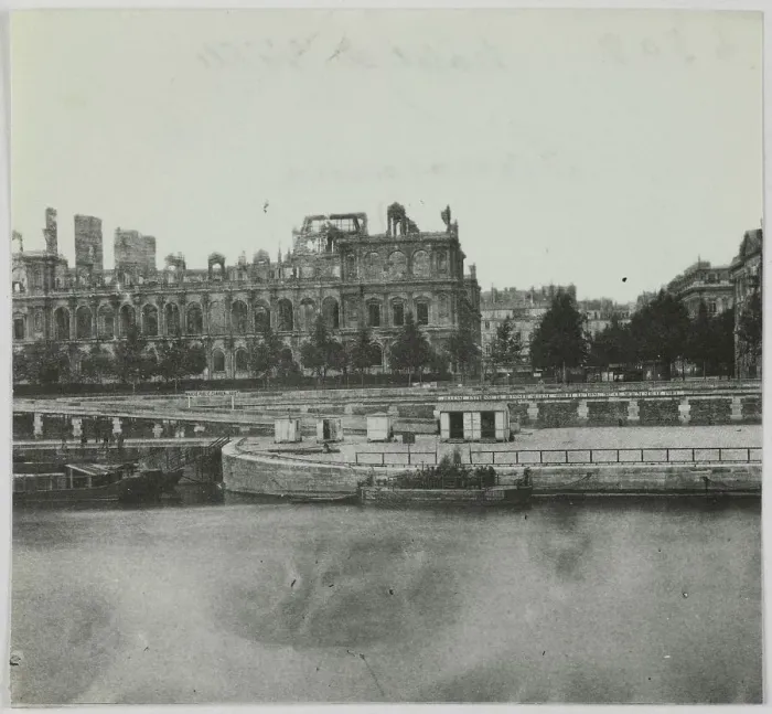 Framed Print : Panorama of the Hotel de Ville, 4th arrondissement, Paris, 1871. Creator: Hippolyte Blancard Framed Print : Panorama of the Hotel de Ville, 4th arrondissement, Paris, 1871. Creator: Hippolyte Blancard