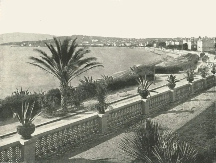 Framed Print : The panorama of La Croisette, Cannes, France, 1895. Creator: Unknown Framed Print : The panorama of La Croisette, Cannes, France, 1895. Creator: Unknown
