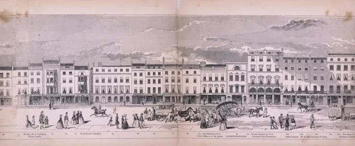 Framed Print : Panorama of London, 1849. Artist: George C Leighton Framed Print : Panorama of London, 1849. Artist: George C Leighton