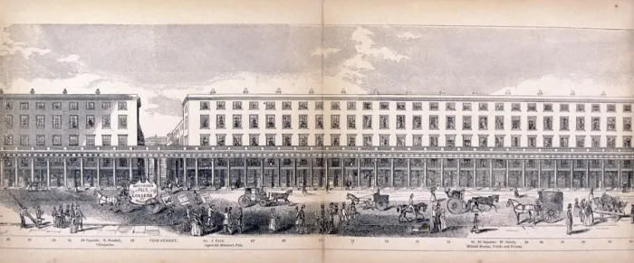 Framed Print : Panorama of London, 1849. Artist: George C Leighton Framed Print : Panorama of London, 1849. Artist: George C Leighton