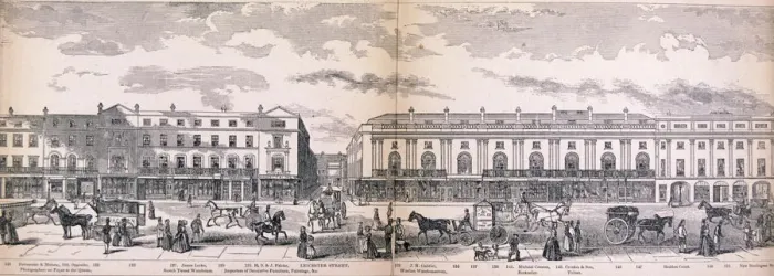 Framed Print : Panorama of London, 1849. Artist: George C Leighton Framed Print : Panorama of London, 1849. Artist: George C Leighton