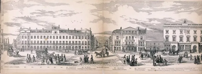 Framed Print : Panorama of London, 1849. Artist: George C Leighton Framed Print : Panorama of London, 1849. Artist: George C Leighton