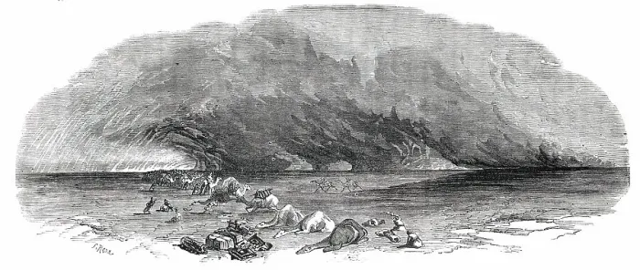 Framed Print : Panorama of the Nile - The Simoom, 1850. Creator:s Read Framed Print : Panorama of the Nile - The Simoom, 1850. Creator:s Read