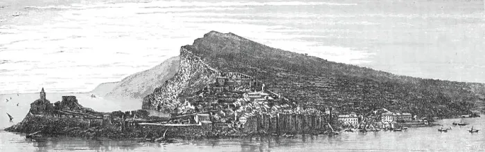 Framed Print : Panorama of Portovenere; The Gulf of Spezia, 1875. Creator: Unknown Framed Print : Panorama of Portovenere; The Gulf of Spezia, 1875. Creator: Unknown