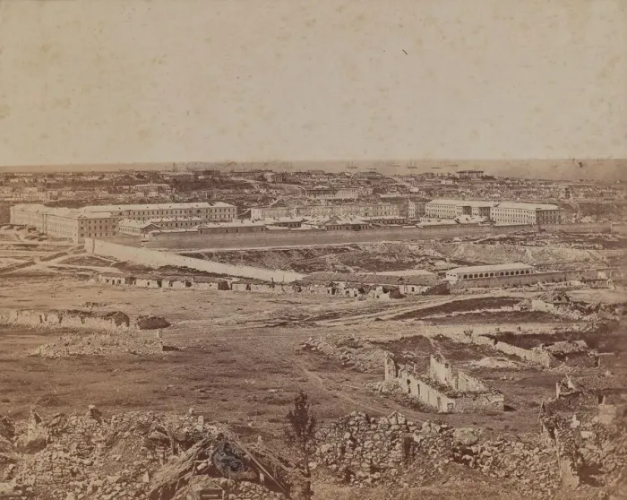 Framed Print : Panorama of Sebastopol No. 1, 1855-1856. Creator: James Robertson Framed Print : Panorama of Sebastopol No. 1, 1855-1856. Creator: James Robertson