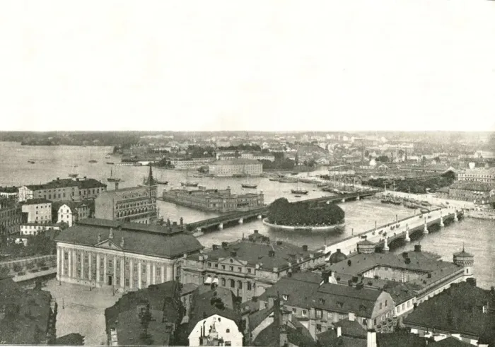 Framed Print : Panorama of Stockholm, Sweden, 1895. Creator: Axel Lindahl Framed Print : Panorama of Stockholm, Sweden, 1895. Creator: Axel Lindahl