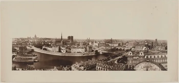 Framed Print : Panorama taken from Saint-Gervais church, 4th arrondissement, Paris, between 1862 and 1872. Creator: Unknown Framed Print : Panorama taken from Saint-Gervais church, 4th arrondissement, Paris, between 1862 and 1872. Creator: Unknown