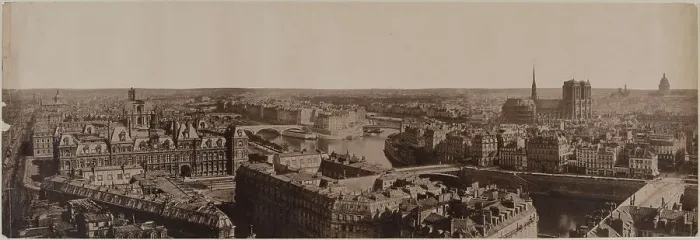 Framed Print : Panorama taken from Saint-Jacques tower, 4th arrondissement, Paris, between 1845 and 1864. Creator: Unknown Framed Print : Panorama taken from Saint-Jacques tower, 4th arrondissement, Paris, between 1845 and 1864. Creator: Unknown
