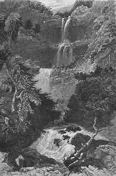 Panorama of Trenton Falls, 1883. Artist: G. Wyand