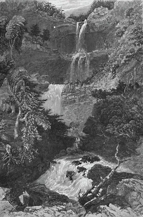 Framed Print : Panorama of Trenton Falls, 1883. Artist: G. Wyand Framed Print : Panorama of Trenton Falls, 1883. Artist: G. Wyand
