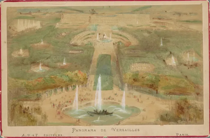 Framed Print : Panorama of Versailles, c.1880-c.1890. Creator: Unknown Framed Print : Panorama of Versailles, c.1880-c.1890. Creator: Unknown