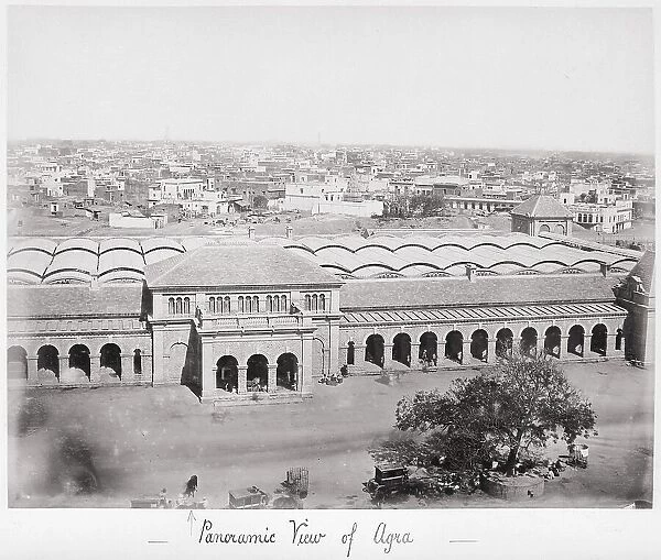 Panoramic View of Agra, Late 1860s. Creator: Samuel Bourne