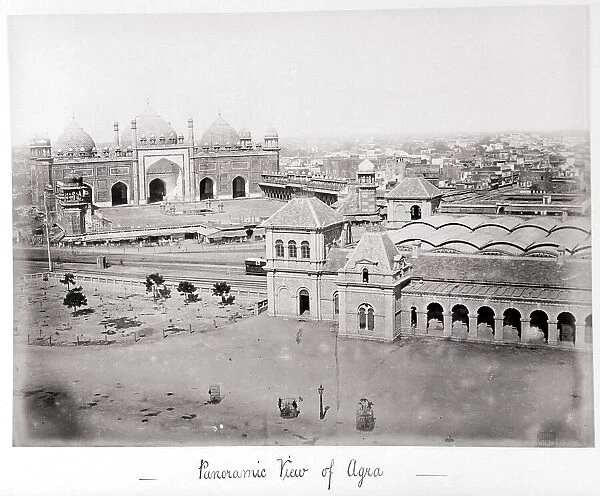 Panoramic View of Agra, Late 1860s. Creator: Samuel Bourne