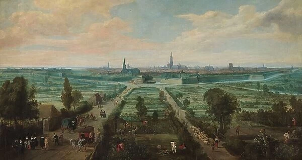 Panoramic View of Antwerp from the East, 1636. Creator: Jan Wildens