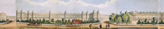 Framed Print : Panoramic view of the area around Regents Park, London, 1831 Framed Print : Panoramic view of the area around Regents Park, London, 1831
