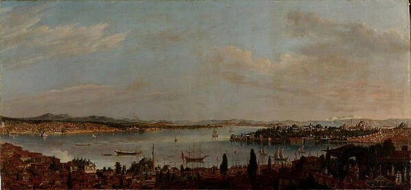 Panoramic View of Istanbul, Second Half of the 18th cen Artist: Favray, Antoine de (1706-1791)