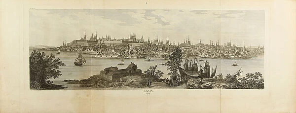 Panoramic View of Kasan, 1767. Artist: Lespinasse, Louis-Nicolas de (1734-1808)