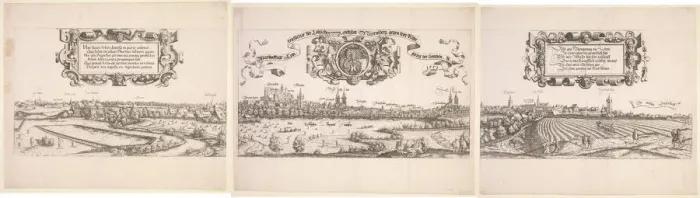 Framed Print : Panoramic View of Nuremberg, 1552. Creator: Hanns Lautensack (German, 1524-1566) Framed Print : Panoramic View of Nuremberg, 1552. Creator: Hanns Lautensack (German, 1524-1566)