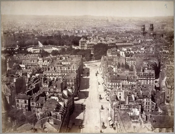 Framed Print : Panoramic view of the Pantheon, 5th arrondissement, Paris, between 1862 and 1905. Creator: Pierre Emonds
