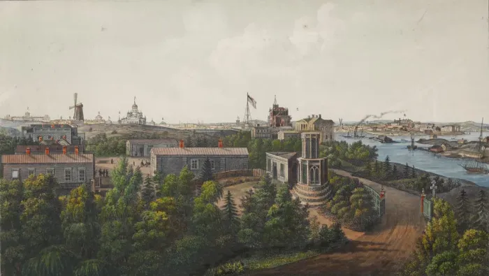 Framed Print : Panoramic View of Sveaborg and Helsingfors (Sheet 1), 1855 Framed Print : Panoramic View of Sveaborg and Helsingfors (Sheet 1), 1855