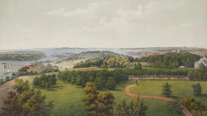 Framed Print : Panoramic View of Sveaborg and Helsingfors (Sheet 2), 1855 Framed Print : Panoramic View of Sveaborg and Helsingfors (Sheet 2), 1855