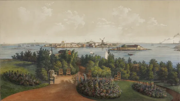 Framed Print : Panoramic View of Sveaborg and Helsingfors (Sheet 3), 1855 Framed Print : Panoramic View of Sveaborg and Helsingfors (Sheet 3), 1855