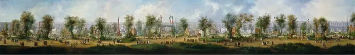 Framed Print : Panoramic view of the Universal Exhibition of 1867, at Champ-de-Mars, 1867. Creator: Unknown Framed Print : Panoramic view of the Universal Exhibition of 1867, at Champ-de-Mars, 1867. Creator: Unknown