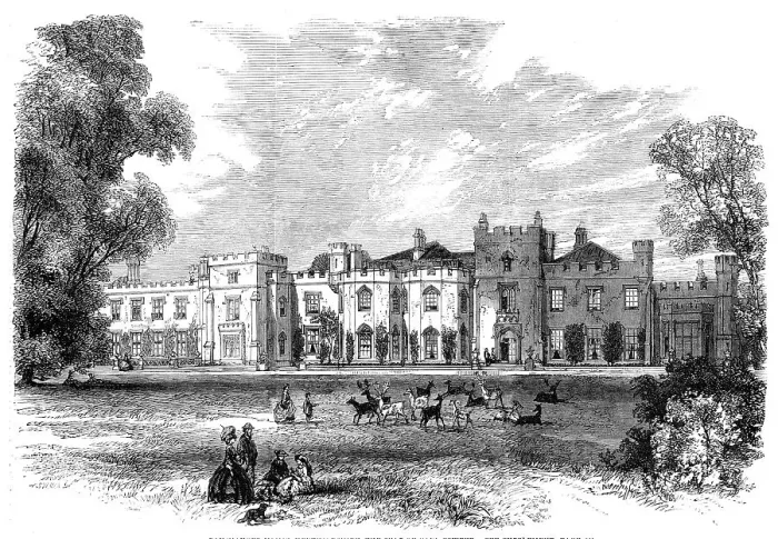 Framed Print : Panshanger House, Hertfordshire, the seat of Earl Cowper, 1862. Creator: Unknown